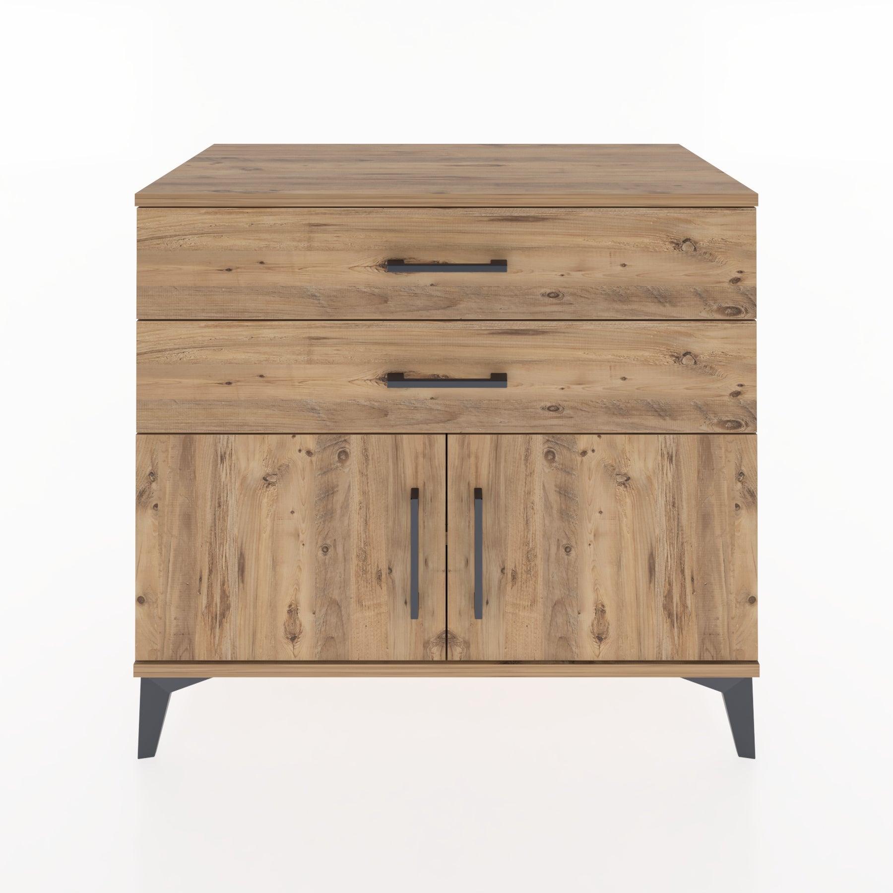 Woodntry Modular Dresser Pine 88x44x68 cm with Cover and Drawer KC19-3