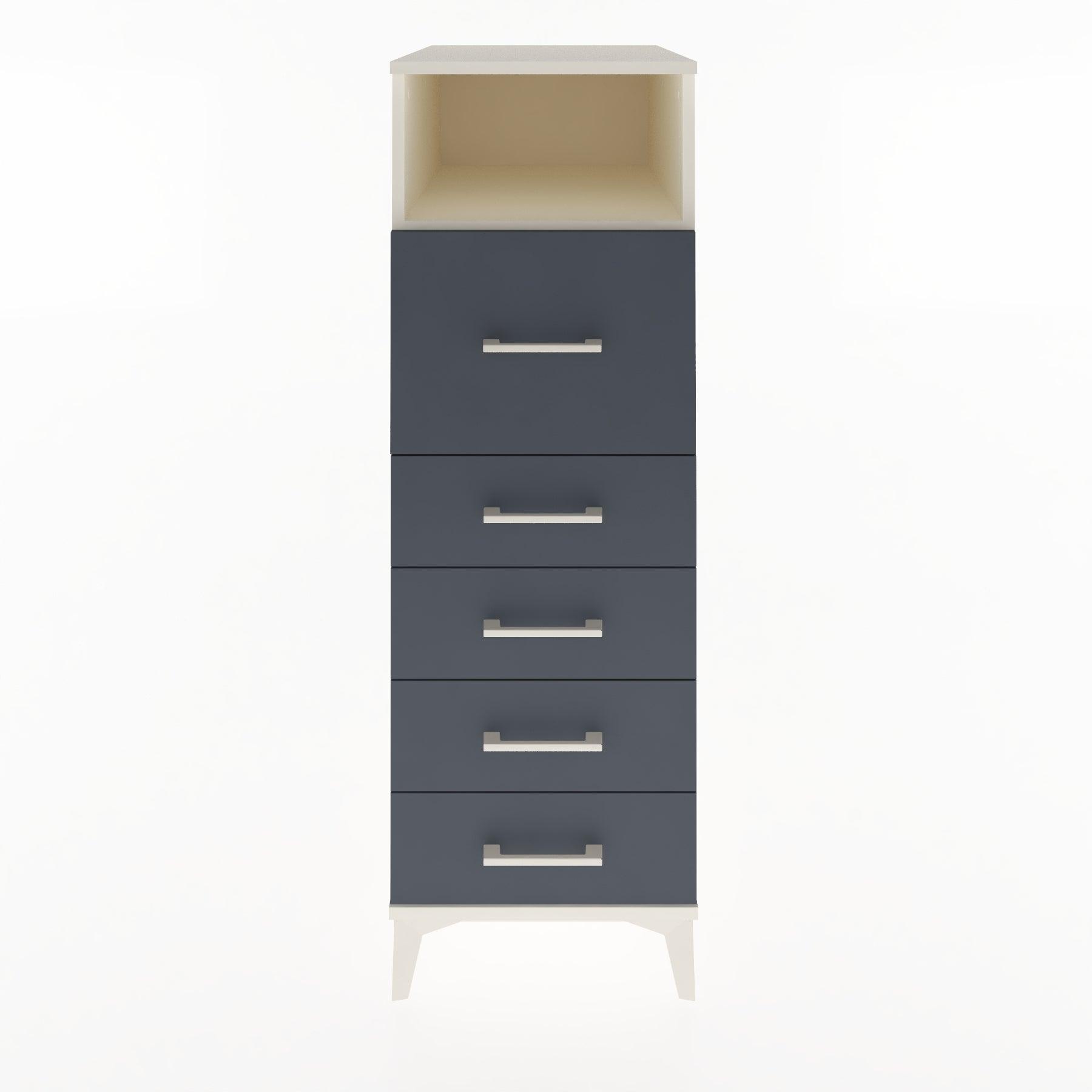 Woodntry Modular Cabinet Moonstone 44x30x122 cm with Drawers and Shelves CR20-1