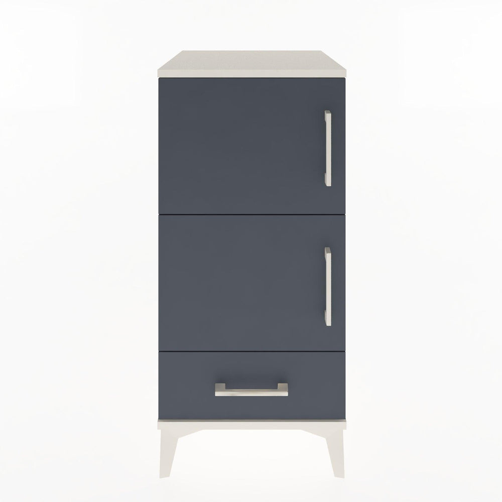 Woodntry Modular Nightstand Moonstone 44x44x84 cm with Cover and Drawer KC42-1