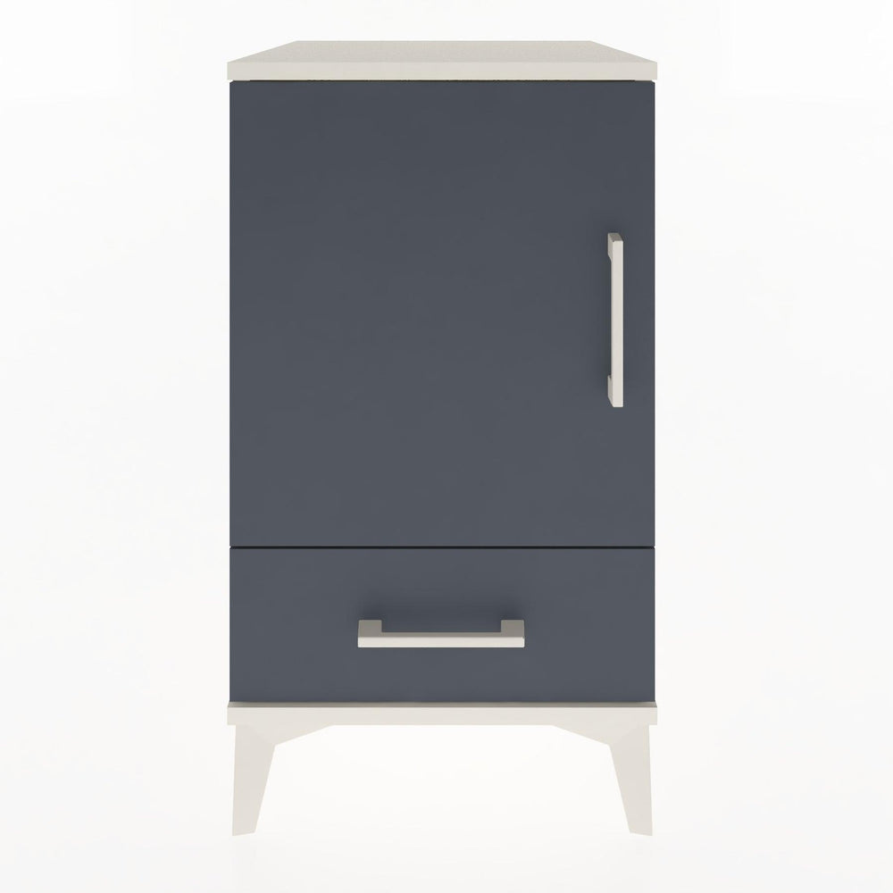 Woodntry Modüler Komodin Aytaşı 44x44x68 cm Kapaklı ve Çekmeceli KC20-1