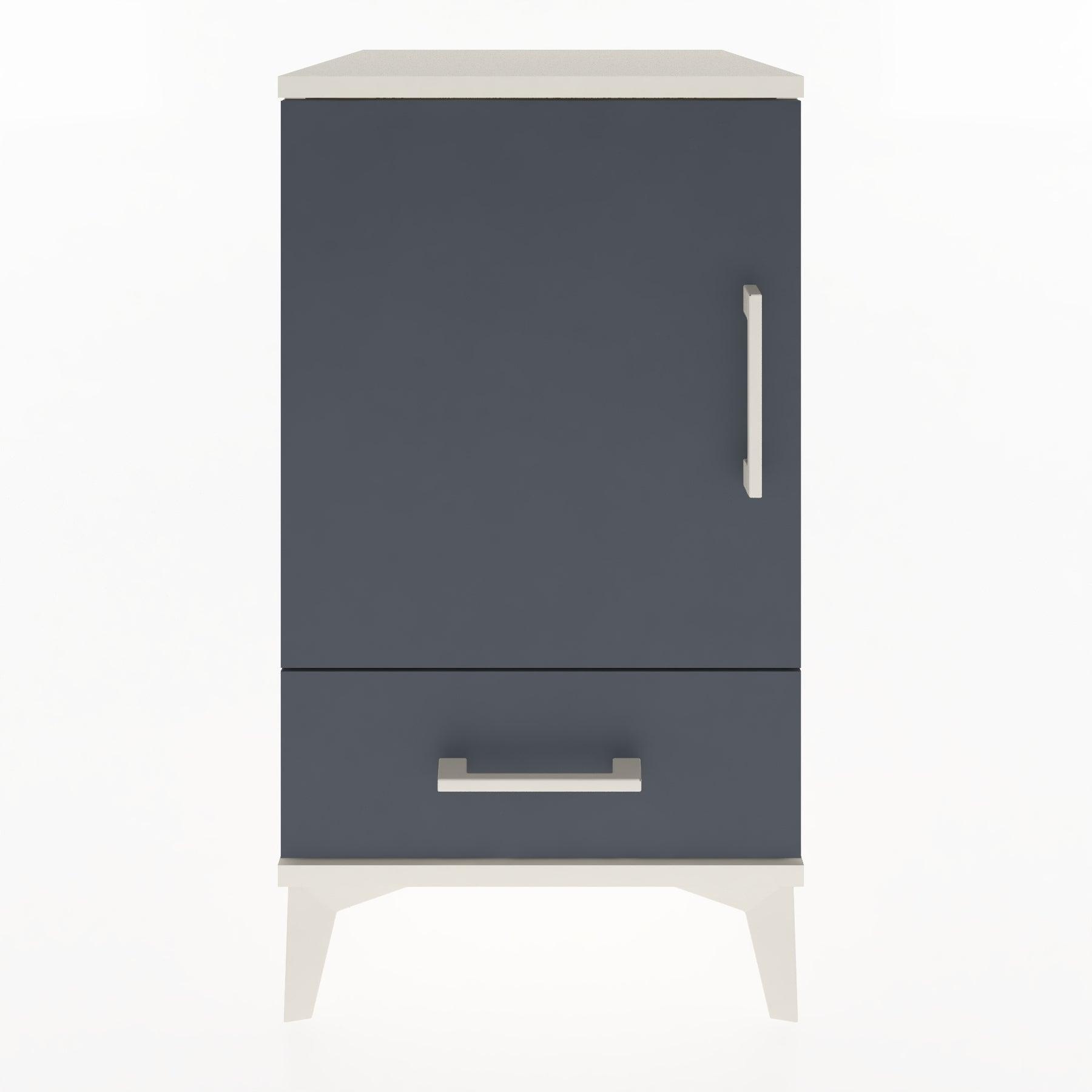 Woodntry Modular Nightstand Moonstone 44x44x68 cm with Cover and Drawer KC20-1
