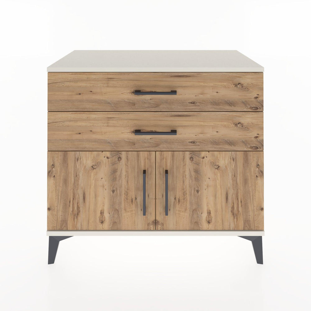 Woodntry Modüler Şifonyer Aytaşı 88x44x68 cm Kapaklı ve Çekmeceli KC20-1