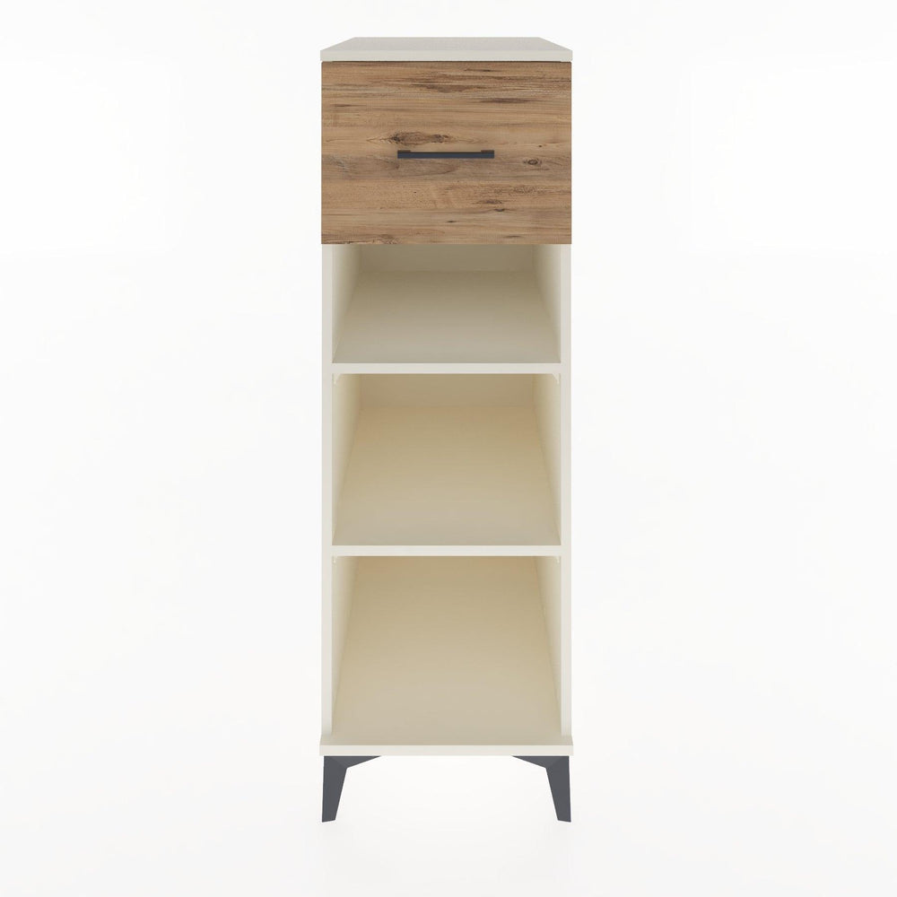 Woodntry Modular Cabinet Moonstone 44x30x122 cm with Drawers and Shelves CR70-1