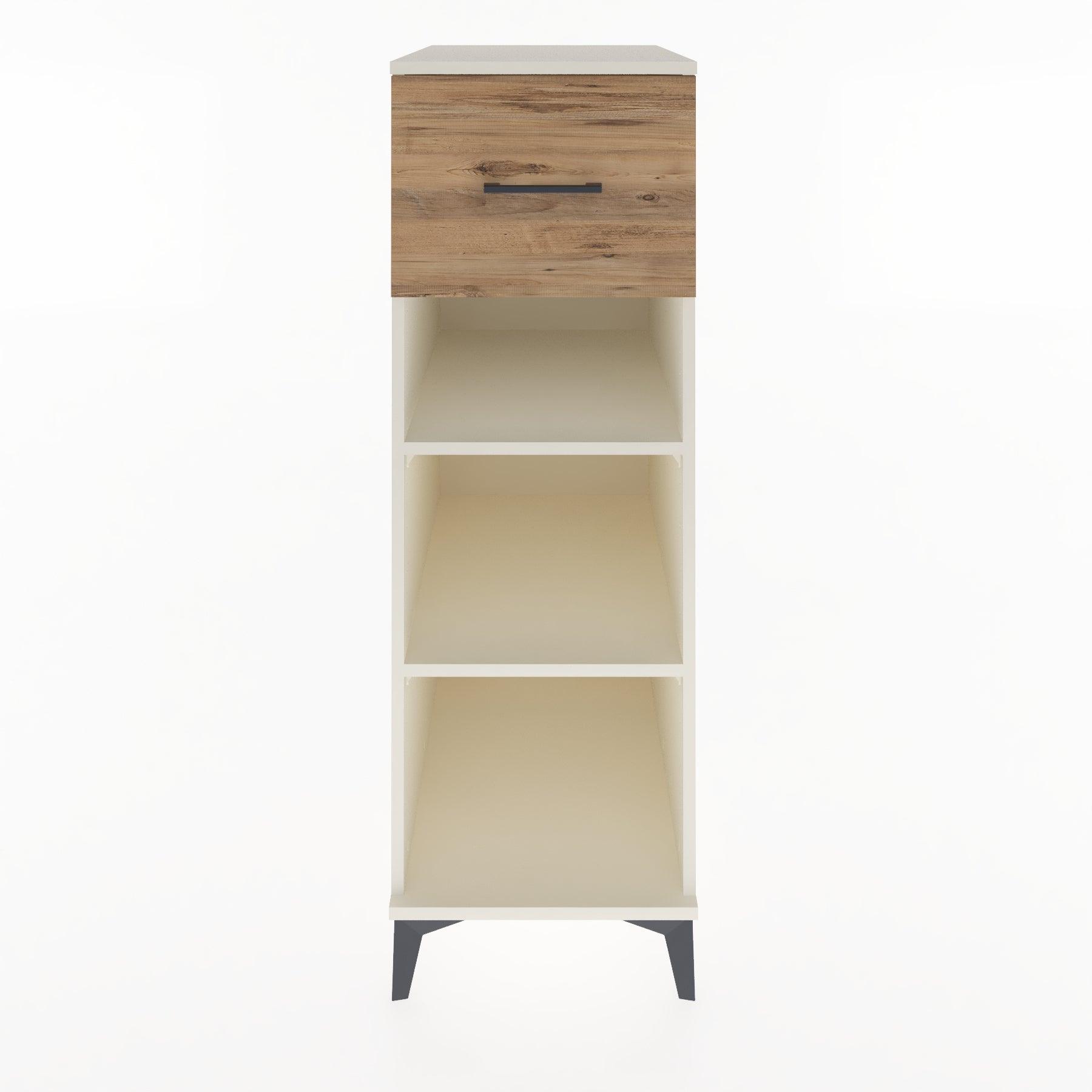 Woodntry Modular Cabinet Moonstone 44x30x122 cm with Drawers and Shelves CR70-1