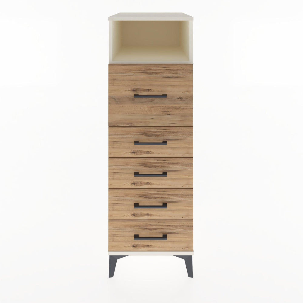 Woodntry Modüler Dolap Aytaşı 44x30x122 cm Çekmeceli ve Raflı CR20-1