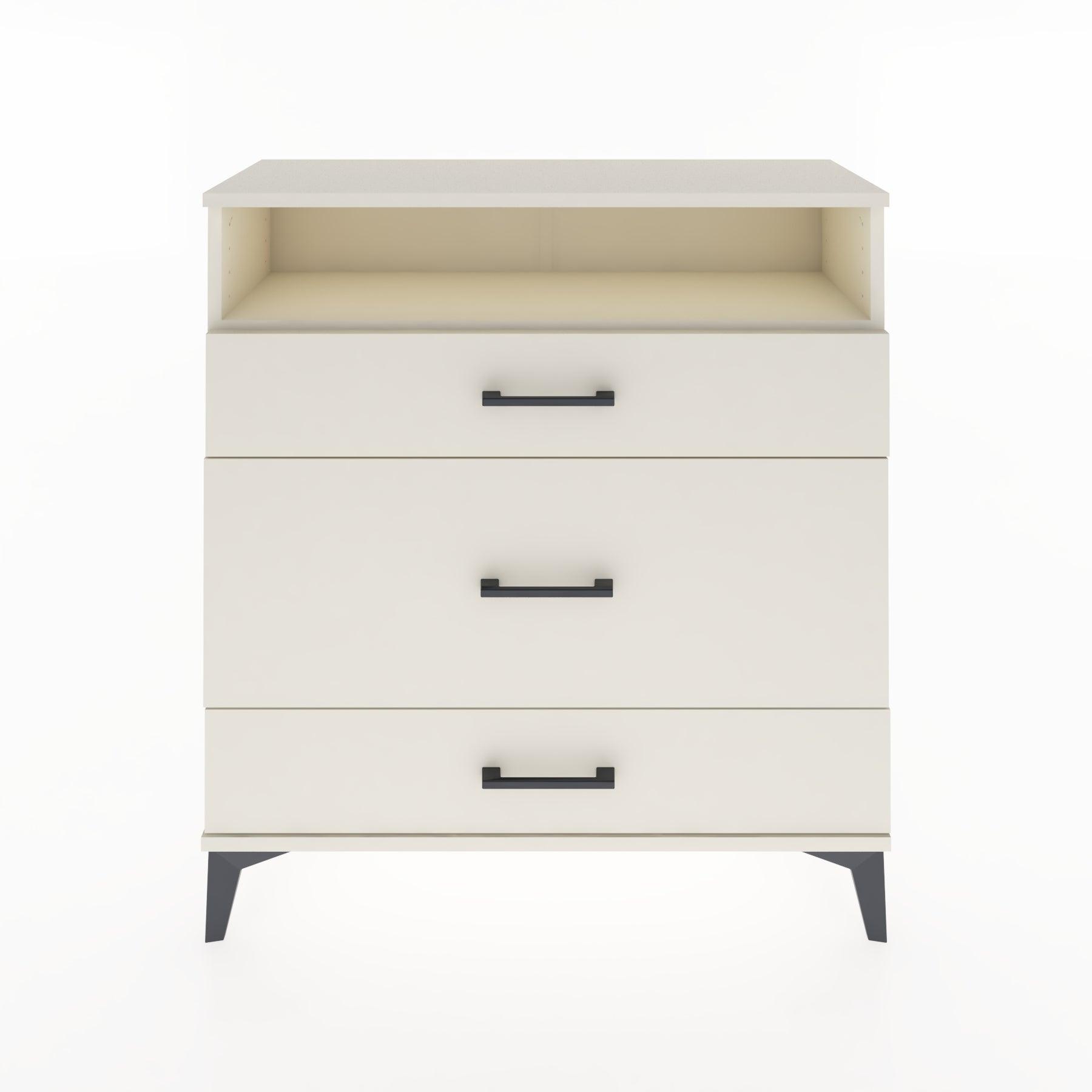 Woodntry Modular Dresser Moonstone 88x30x84 cm with Drawers and Shelves CR20-1