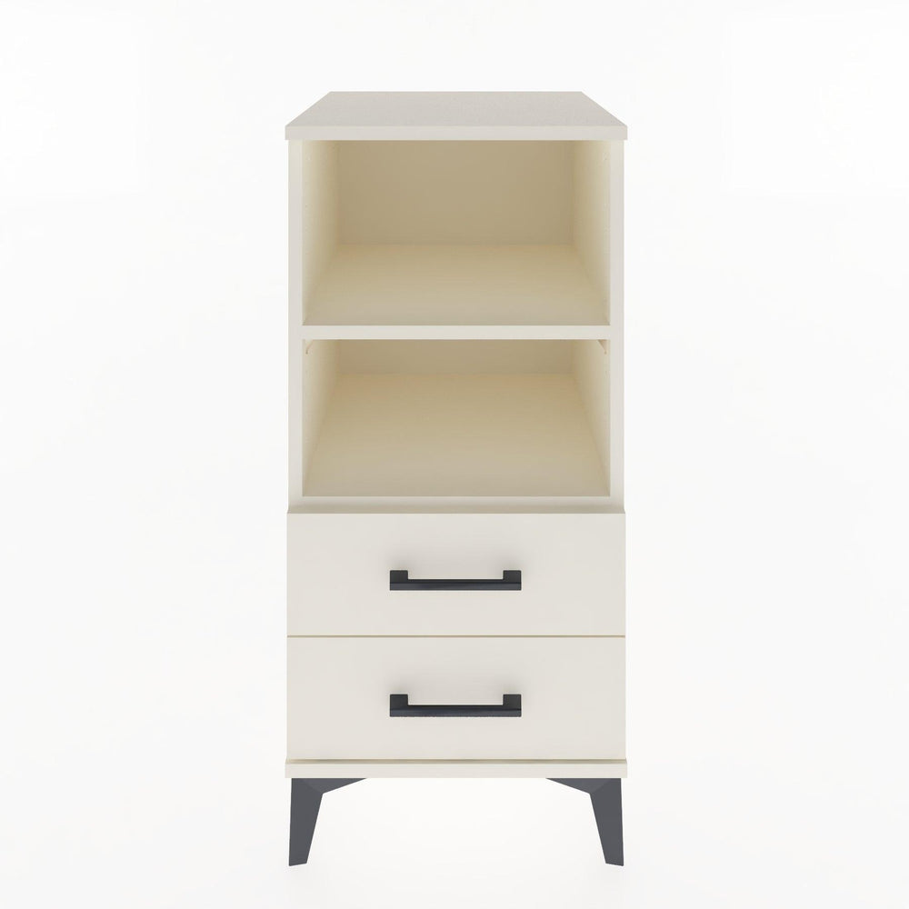 Woodntry Modüler Komodin Aytaşı 44x44x84 cm Çekmeceli ve Raflı CR20-1