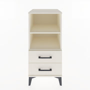 Woodntry Modular Nightstand Moonstone 44x44x84 cm with Drawer and Shelf CR20-1