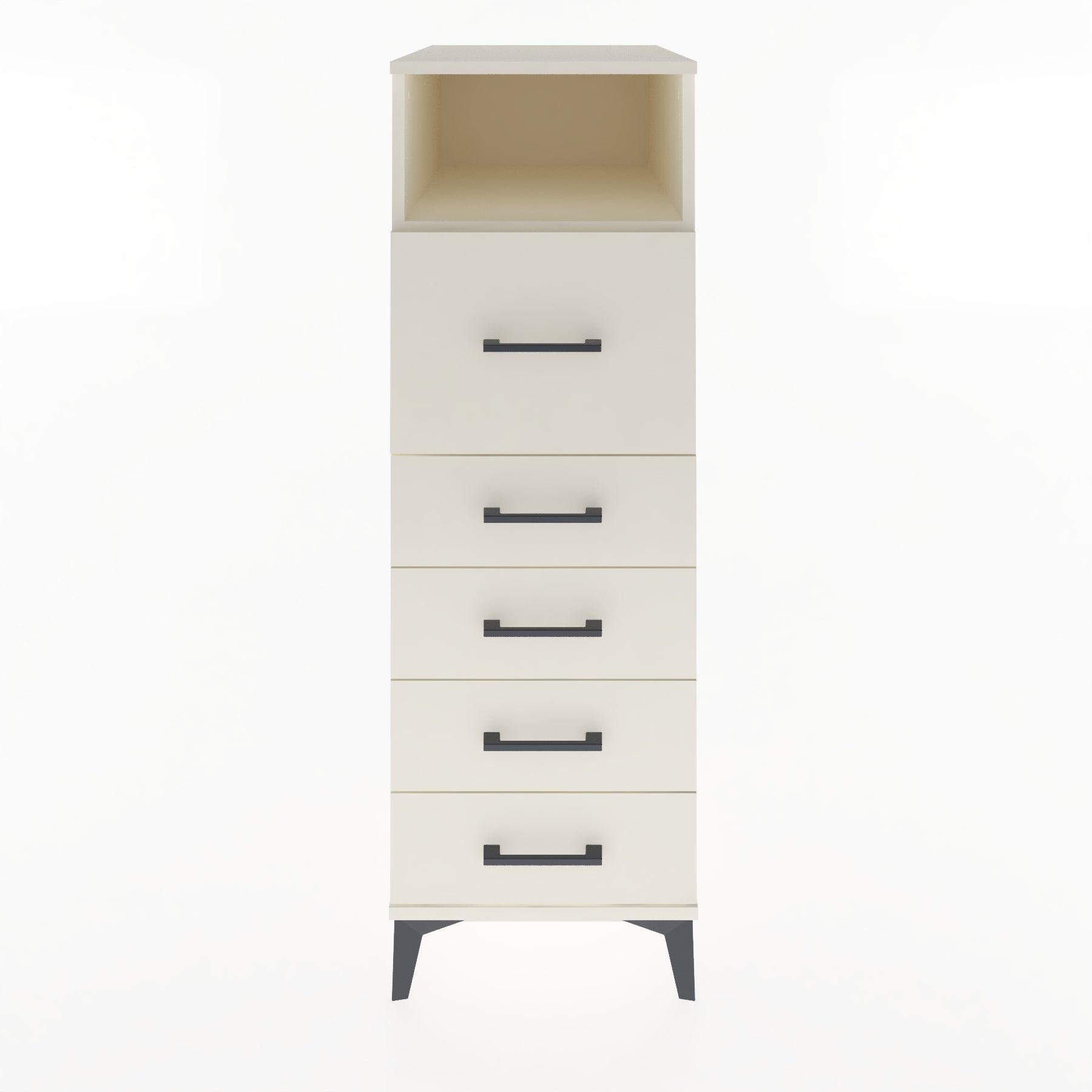 Woodntry Modular Cabinet Moonstone 44x30x122 cm with Drawers and Shelves CR20-1