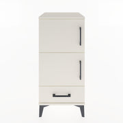 Woodntry Modular Nightstand Moonstone 44x44x84 cm with Cover and Drawer KC42-1