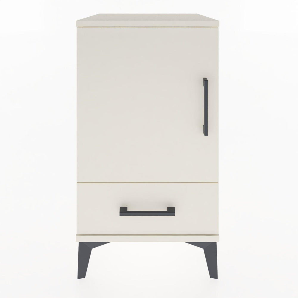 Woodntry Modüler Komodin Aytaşı 44x44x68 cm Kapaklı ve Çekmeceli KC20-1