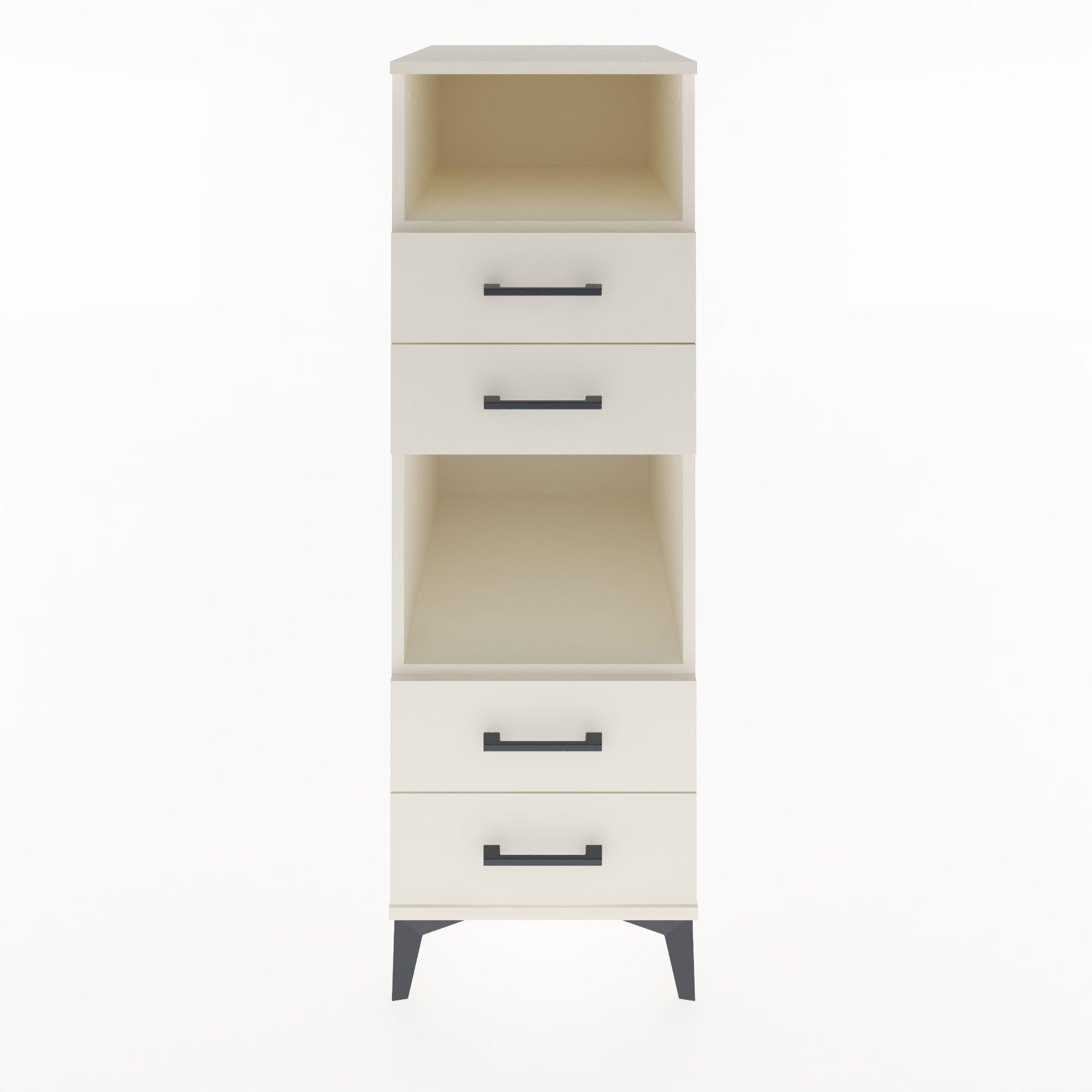 Woodntry Modular Cabinet Moonstone 44x59x122 cm with Drawers and Shelves CR120-1
