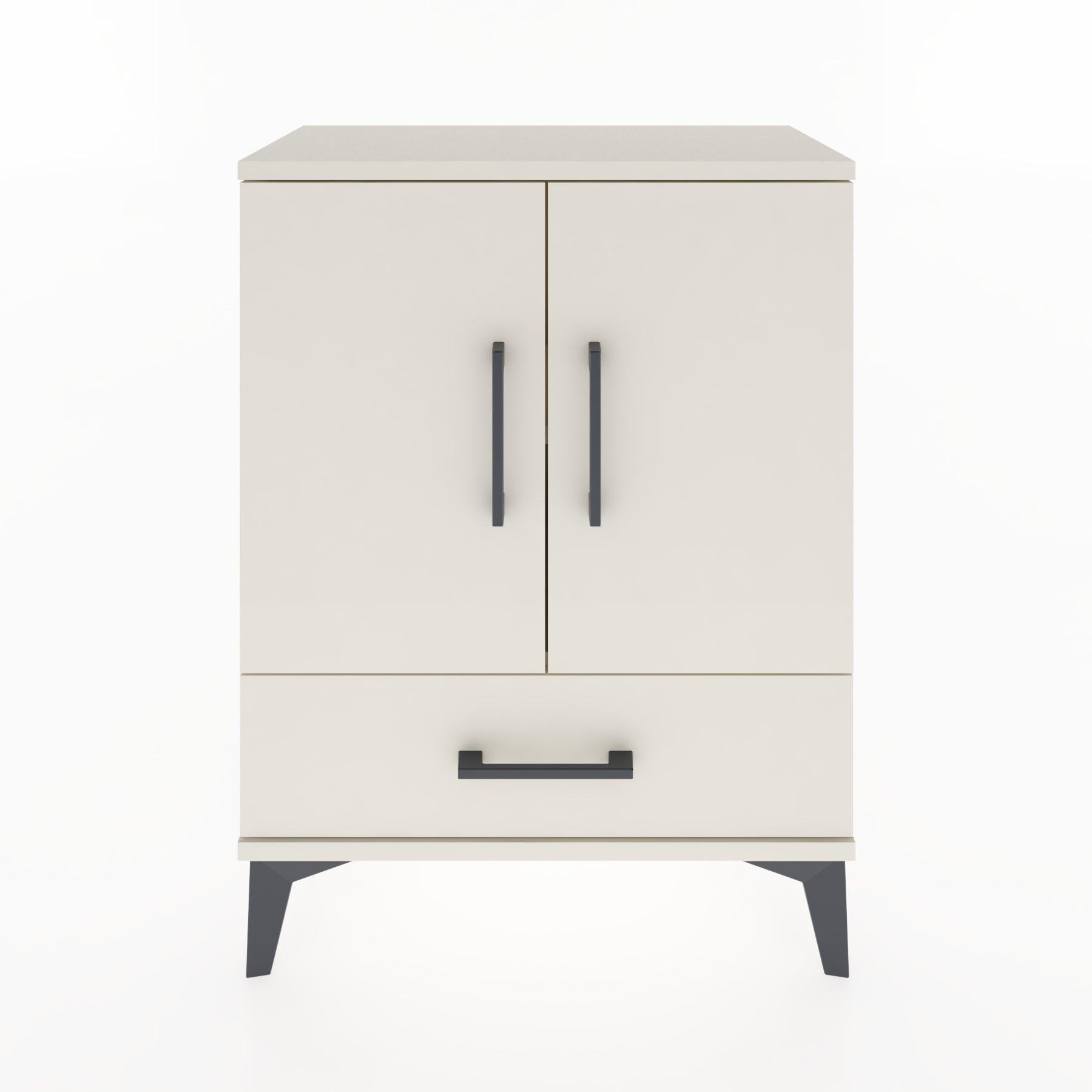 Woodntry Modular Nightstand Moonstone 60x30x68 cm with Cover and Drawer KC20-1