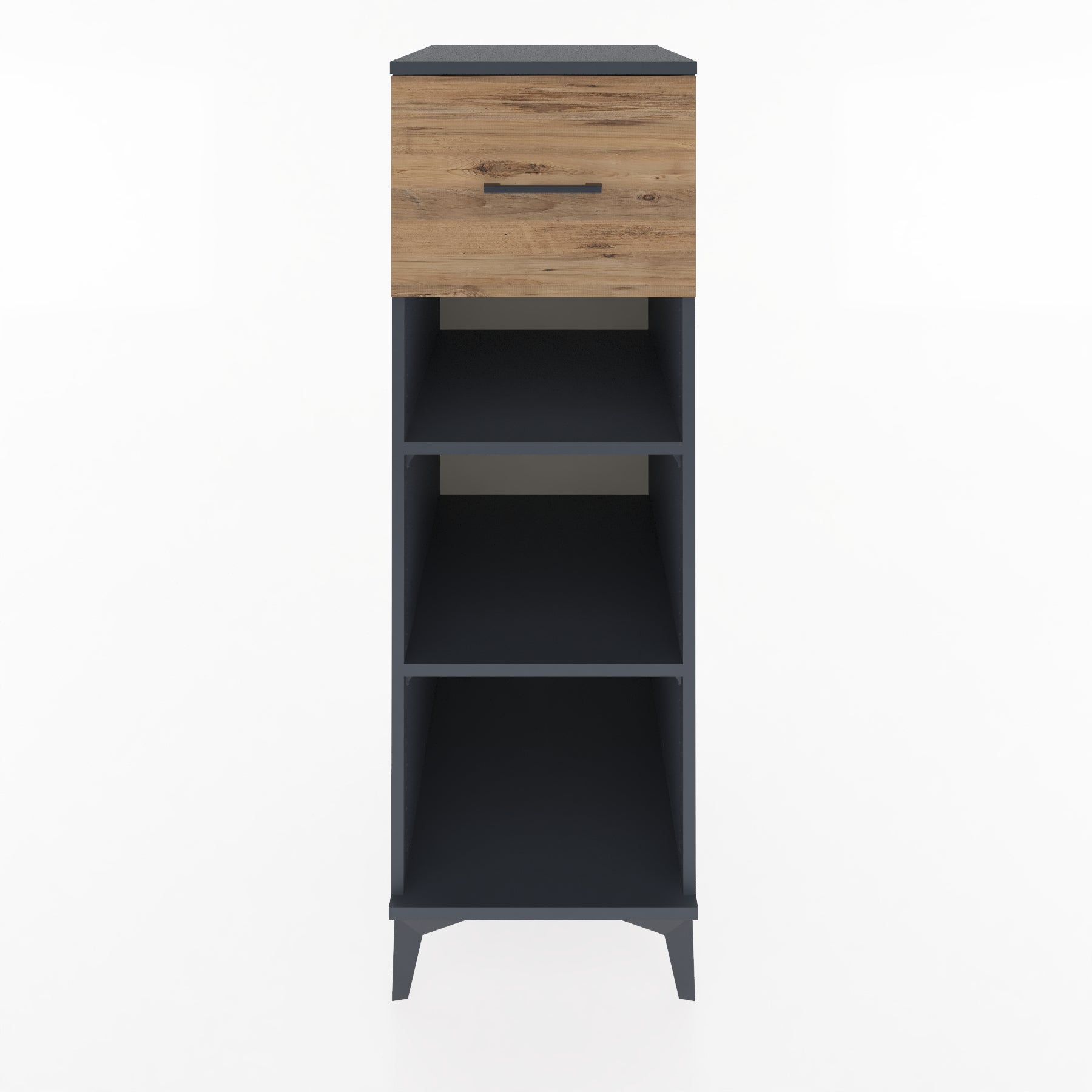 Woodntry Modular Cabinet Anthracite 44x59x122 cm with Drawers and Shelves CR70-2