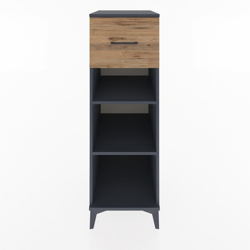 Woodntry Modular Cabinet Anthracite 44x30x122 cm with Drawers and Shelves CR70-2