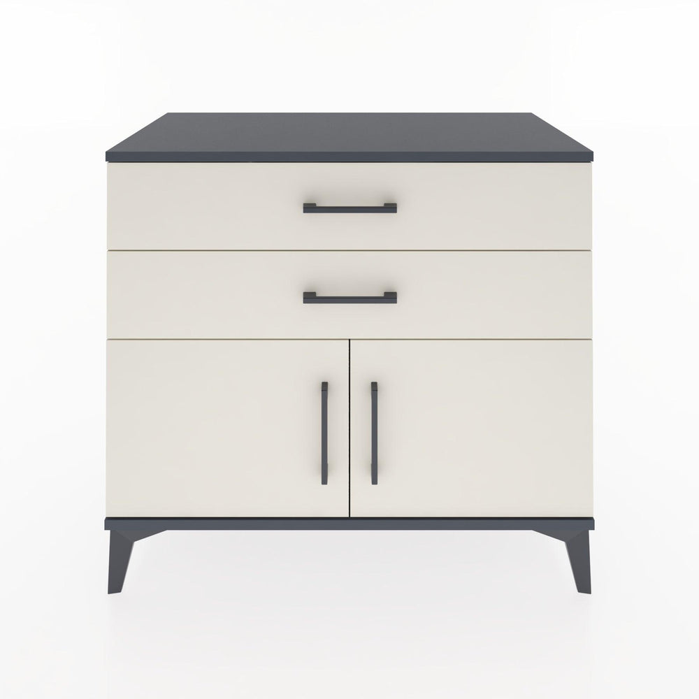 Woodntry Modular Dresser Anthracite 88x44x68 cm with Cover and Drawer KC20-2