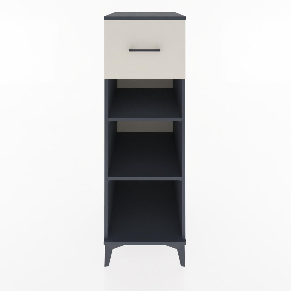 Woodntry Modular Cabinet Anthracite 44x30x122 cm with Drawers and Shelves CR70-2