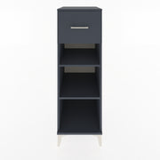 Woodntry Modüler Dolap Antrasit 44x59x122 cm Çekmeceli ve Raflı CR70-2