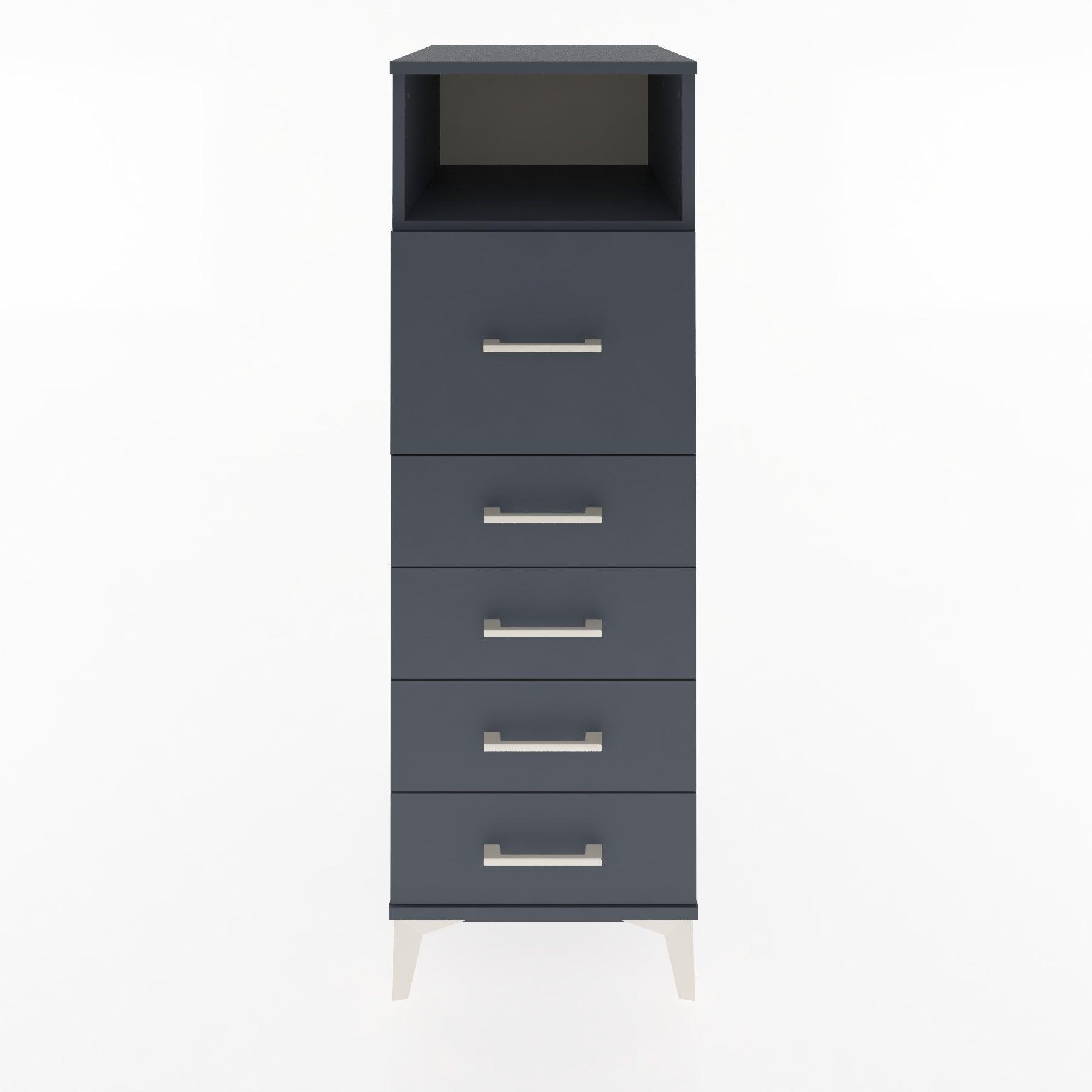 Woodntry Modular Cabinet Anthracite 44x30x122 cm with Drawers and Shelves CR20-2
