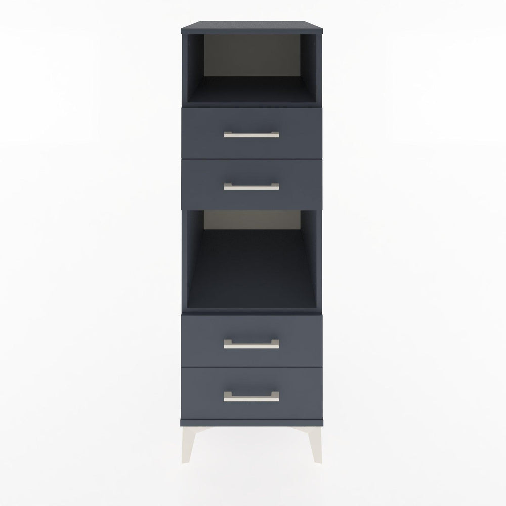 Woodntry Modular Cabinet Anthracite 44x30x122 cm with Drawers and Shelves CR120-2