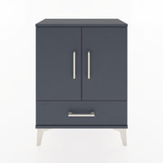 Woodntry Modular Nightstand Anthracite 60x30x68 cm with Cover and Drawer KC20-2
