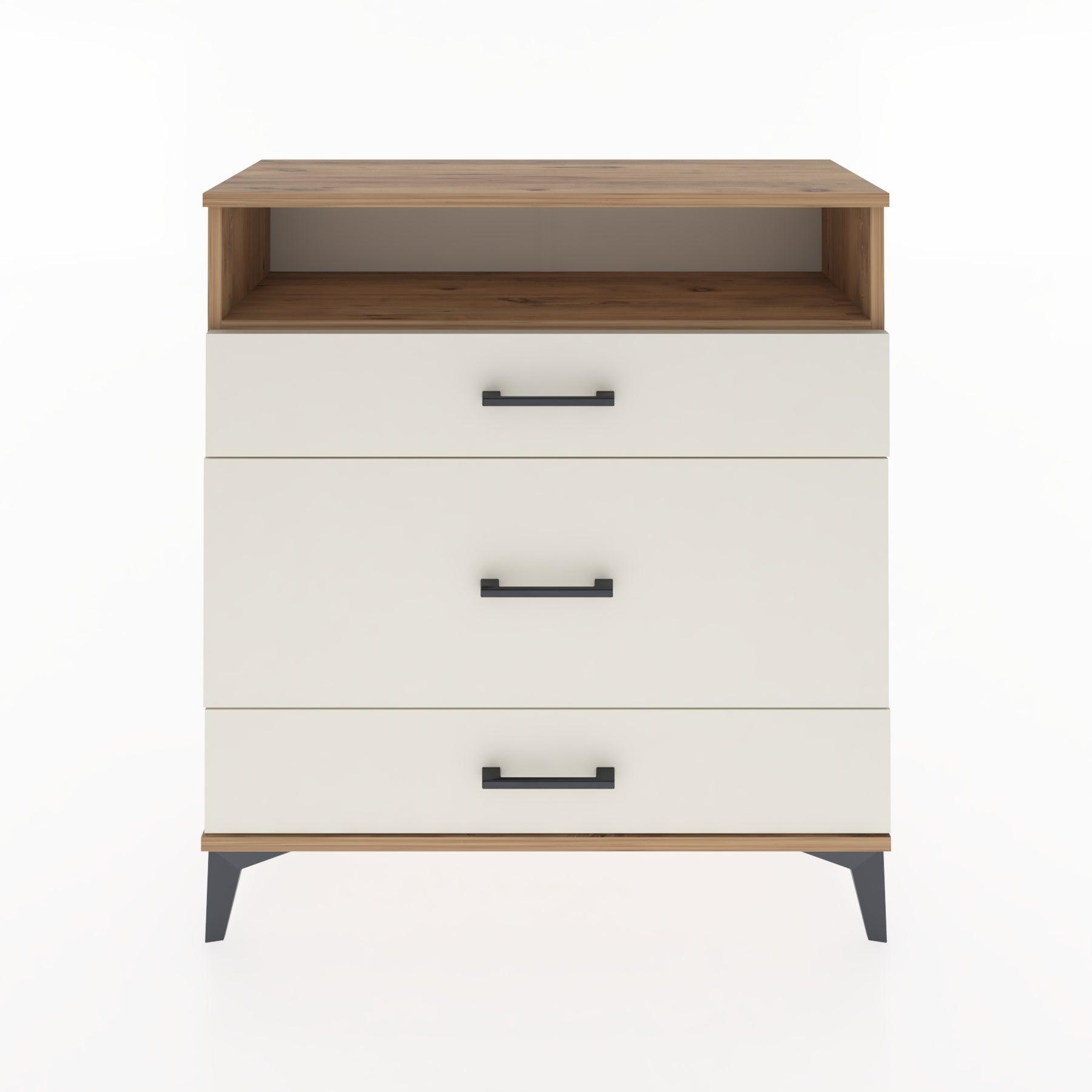 Woodntry Modular Dresser Pine 88x30x84 cm with Drawers and Shelves CR20-3