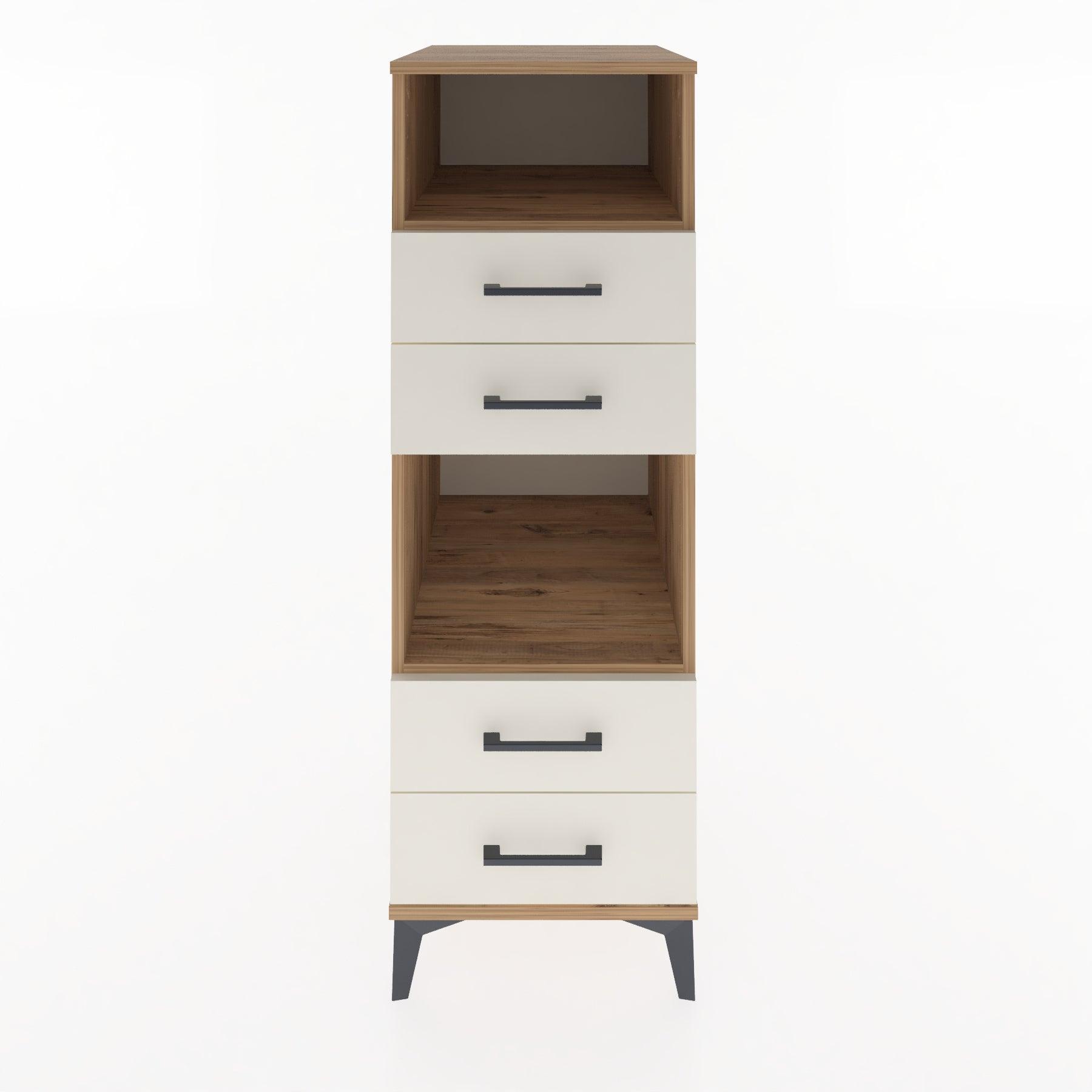 Woodntry Modular Cabinet Pine 44x59x122 cm with Drawers and Shelves CR120-3