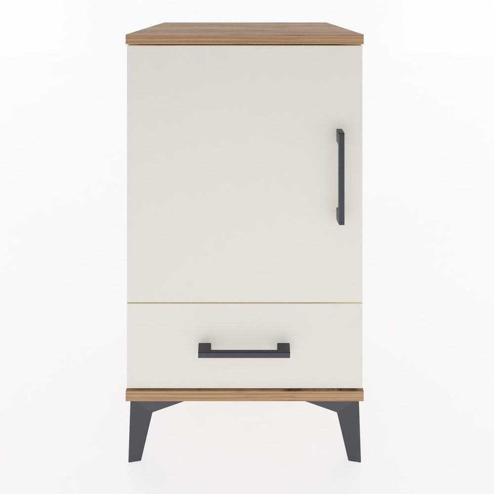 Woodntry Modular Nightstand Pine 44x44x68 cm with Cover and Drawer KC20-3