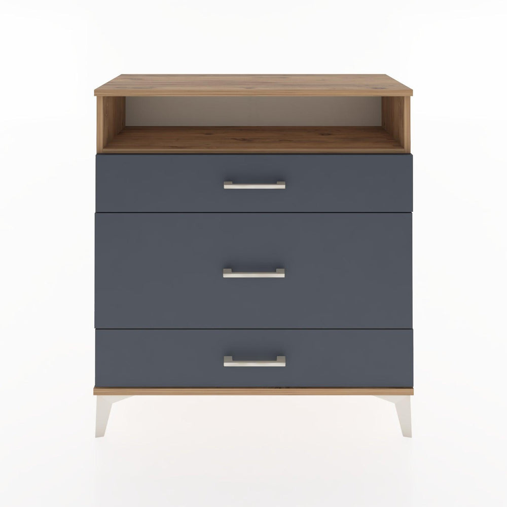 Woodntry Modüler Şifonyer Çam 88x30x84 cm Çekmeceli ve Raflı CR20-3