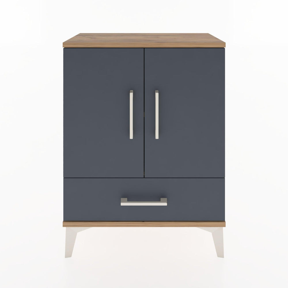 Woodntry Modular Nightstand Pine 60x30x68 cm with Cover and Drawer KC20-3