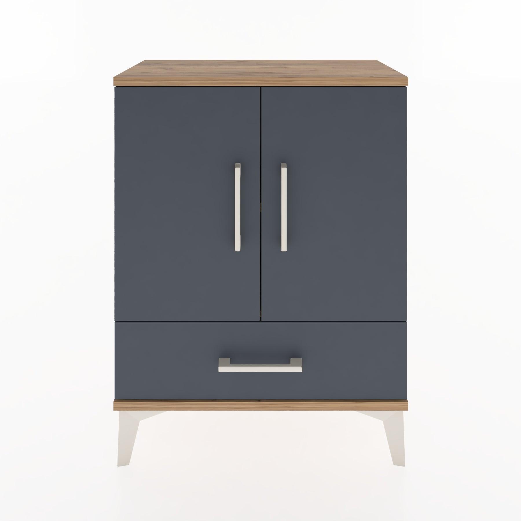 Woodntry Modular Nightstand Pine 60x30x68 cm with Cover and Drawer KC20-3