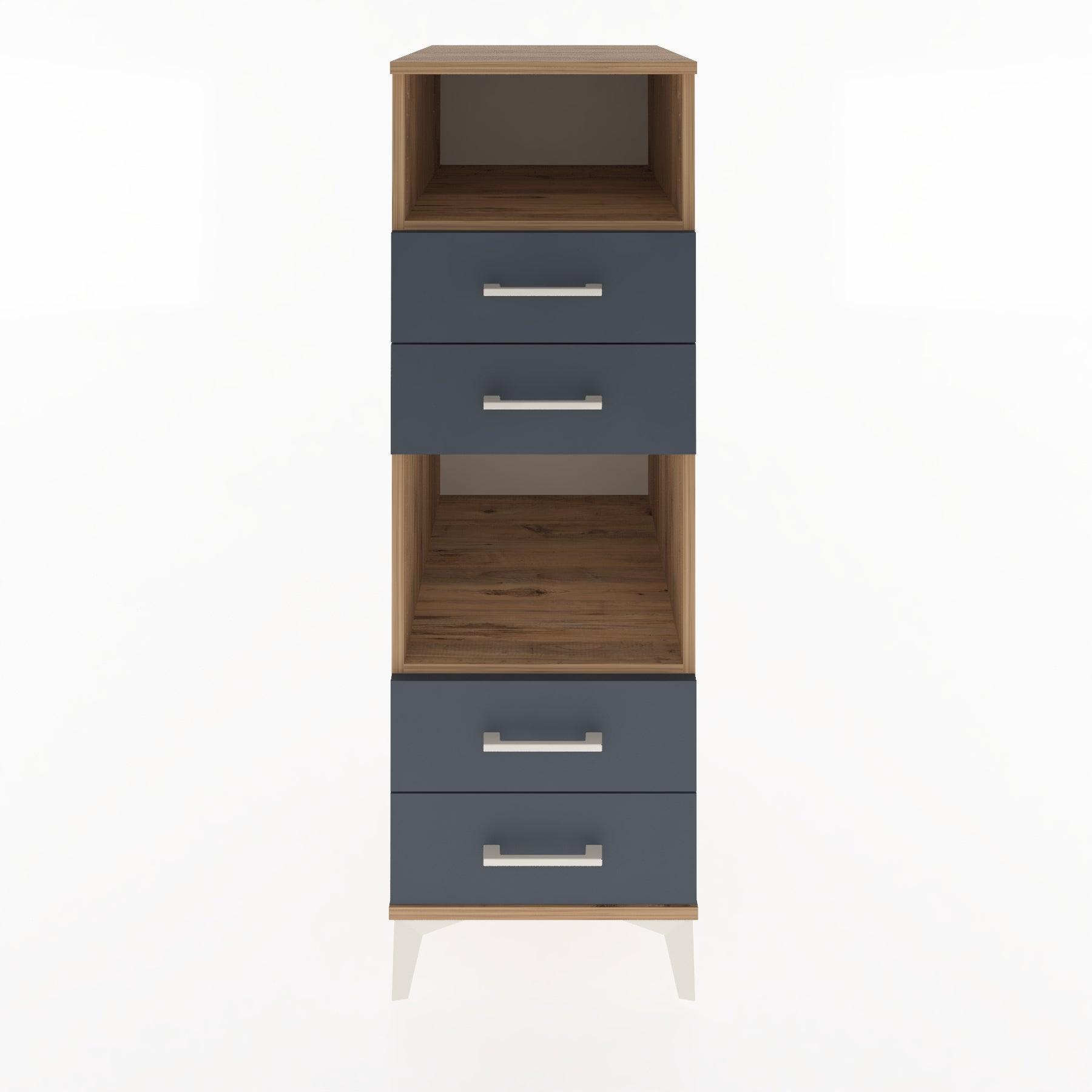 Woodntry Modular Cabinet Pine 44x59x122 cm with Drawers and Shelves CR120-3