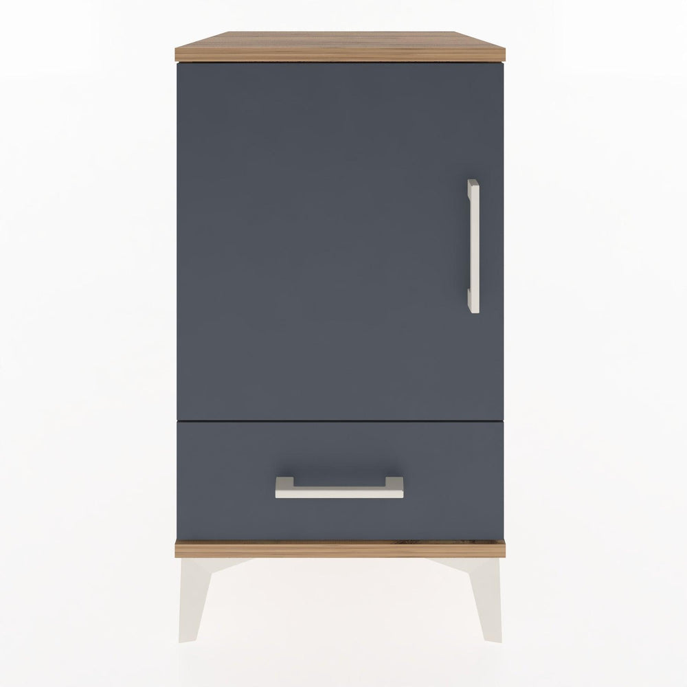 Woodntry Modular Nightstand Pine 44x44x68 cm with Cover and Drawer KC20-3