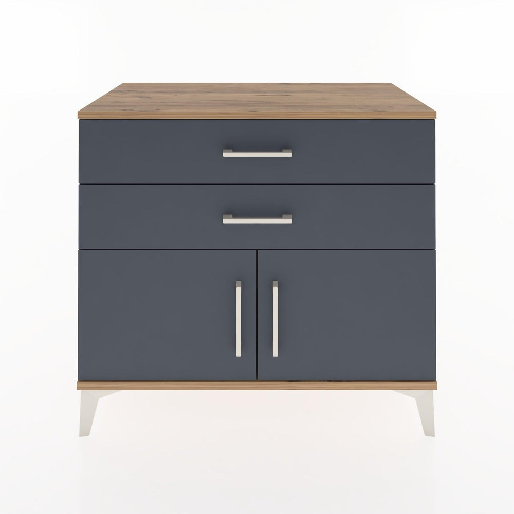 Woodntry Modüler Şifonyer Çam 88x44x68 cm Kapaklı ve Çekmeceli KC20-3