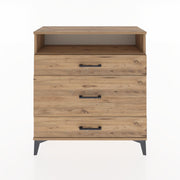 Woodntry Modular Dresser Pine 88x30x84 cm with Drawers and Shelves CR20-3