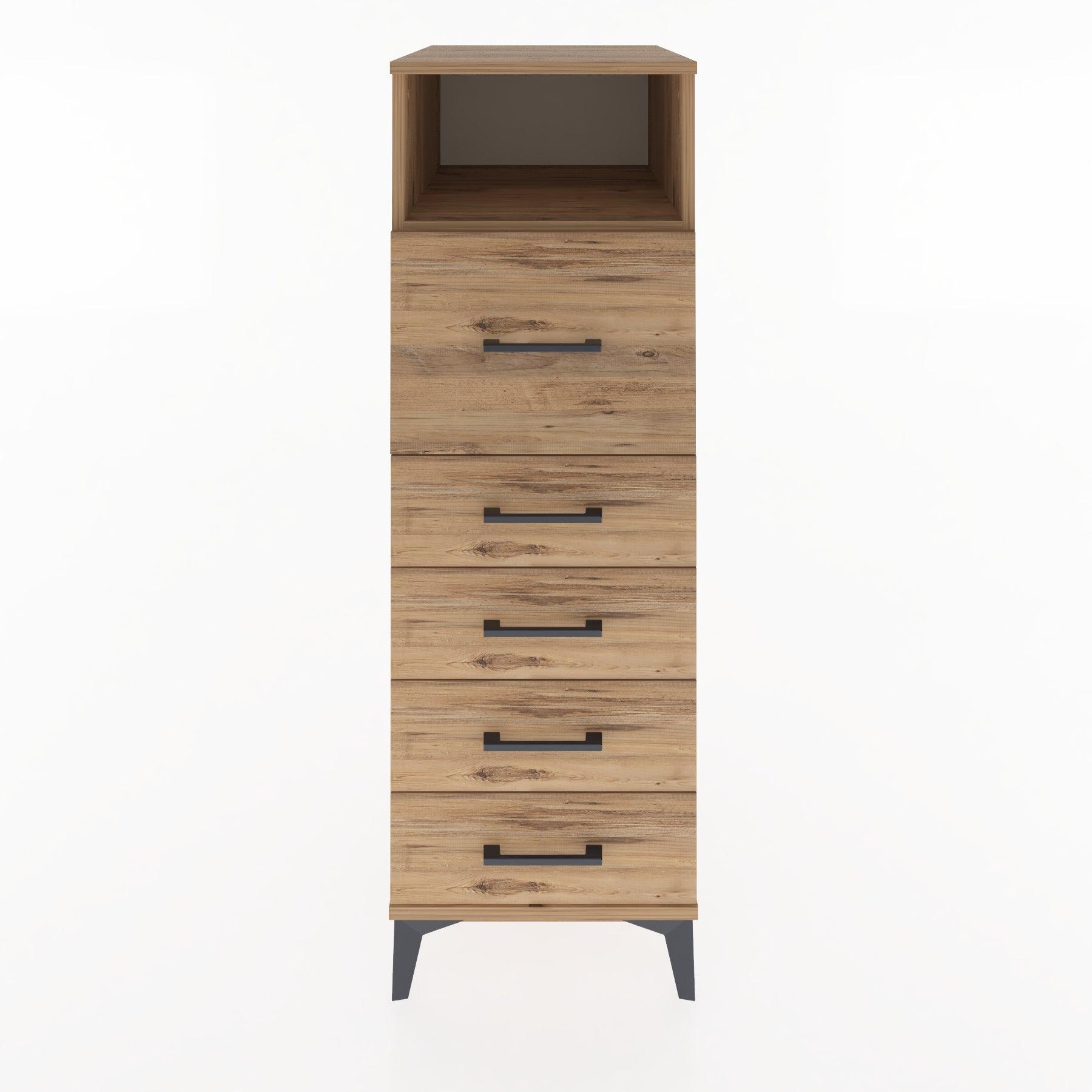 Woodntry Modular Cabinet Pine 44x59x122 cm with Drawers and Shelves CR20-3