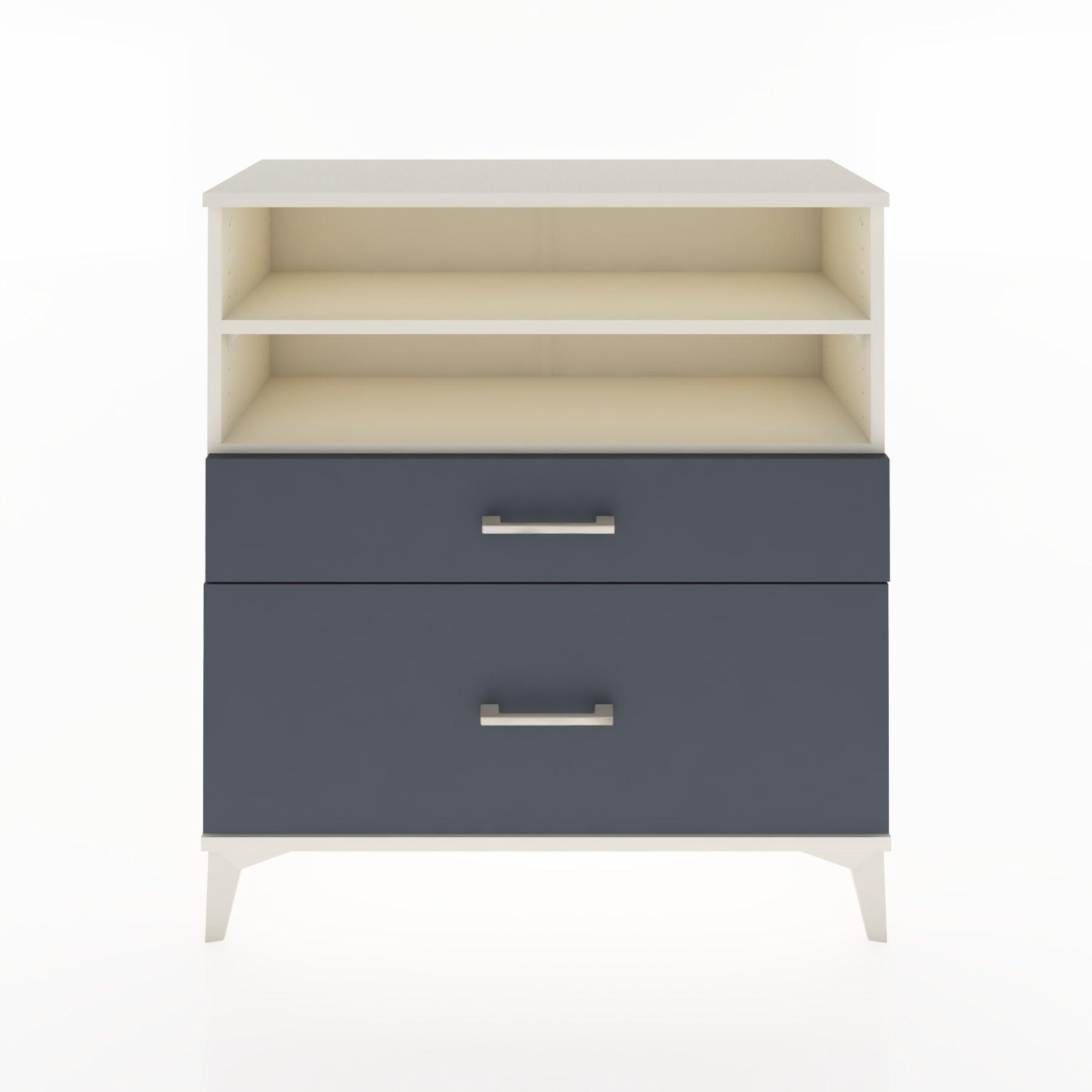 Woodntry Modular Dresser Moonstone 88x30x84 cm with Drawers and Shelves CR21-1