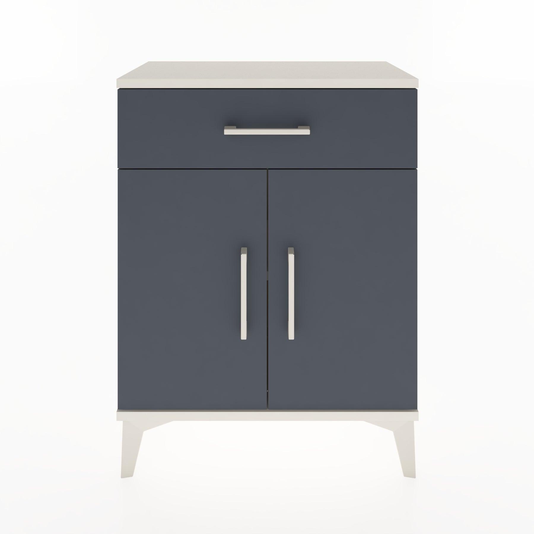 Woodntry Modular Nightstand Moonstone 60x30x68 cm with Cover and Drawer KC21-1