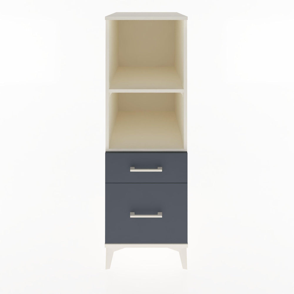 Woodntry Modular Cabinet Moonstone 44x30x122 cm with Drawers and Shelves CR71-1