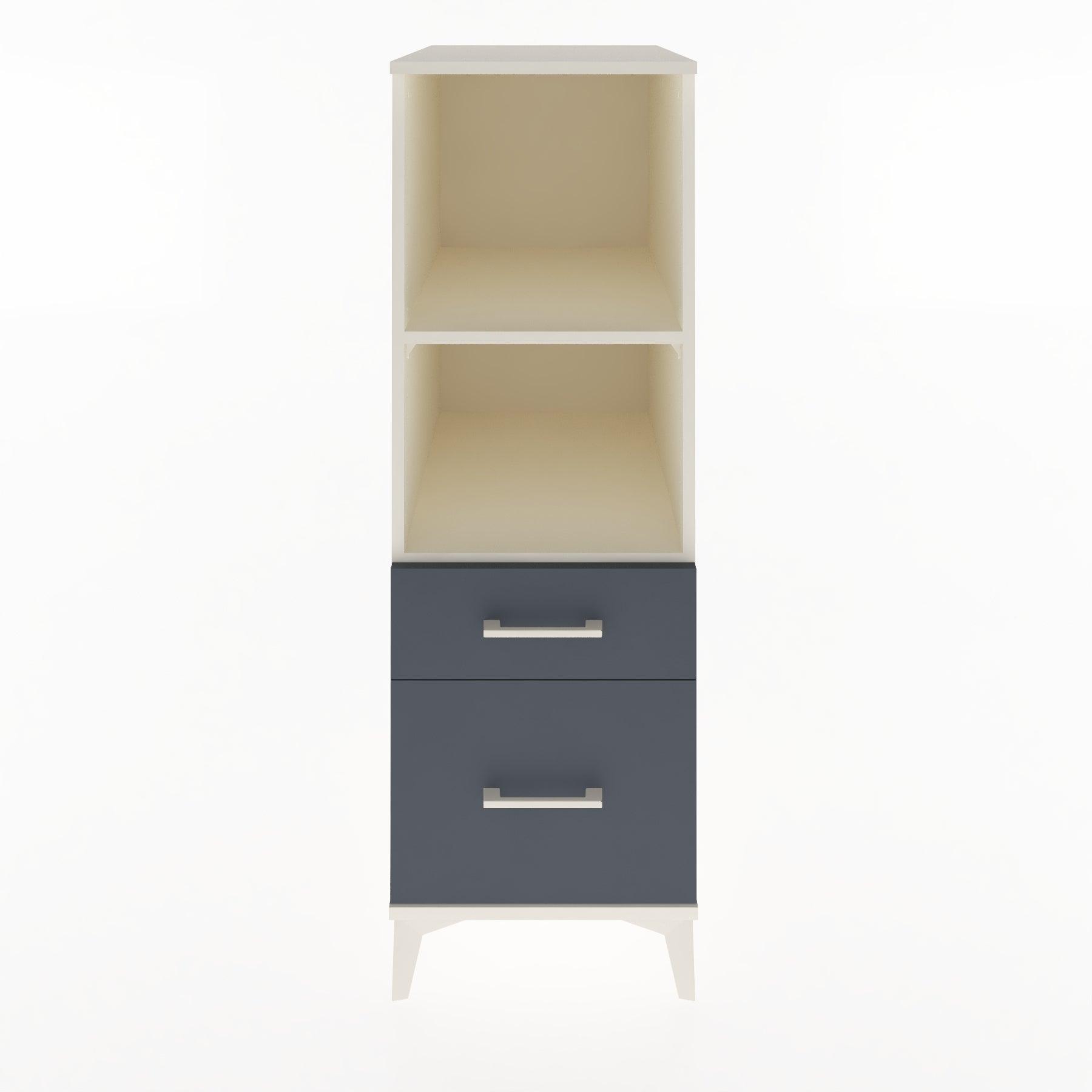 Woodntry Modular Cabinet Moonstone 44x30x122 cm with Drawers and Shelves CR71-1