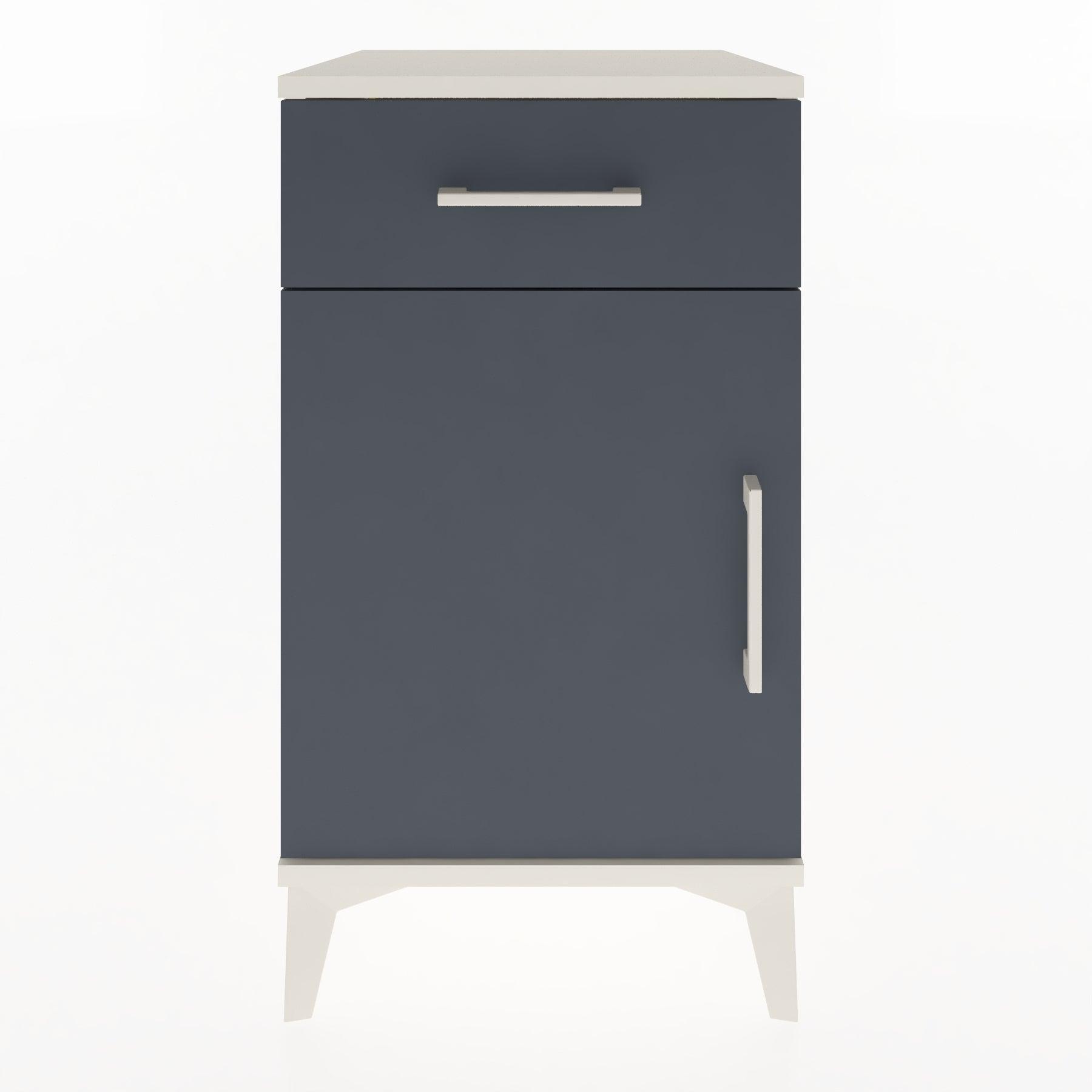 Woodntry Modular Nightstand Moonstone 44x44x68 cm with Cover and Drawer KC21-1