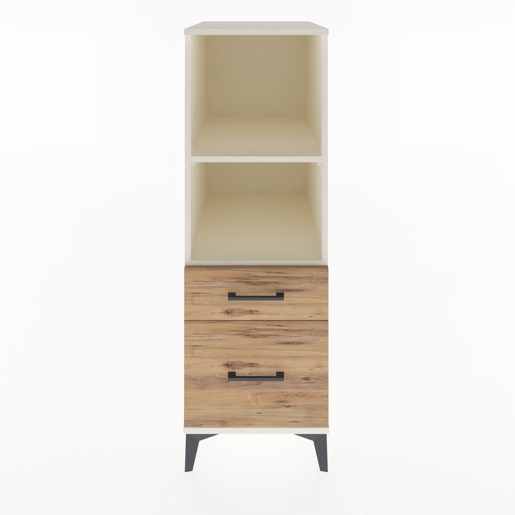 Woodntry Modular Cabinet Moonstone 44x59x122 cm with Drawers and Shelves CR71-1