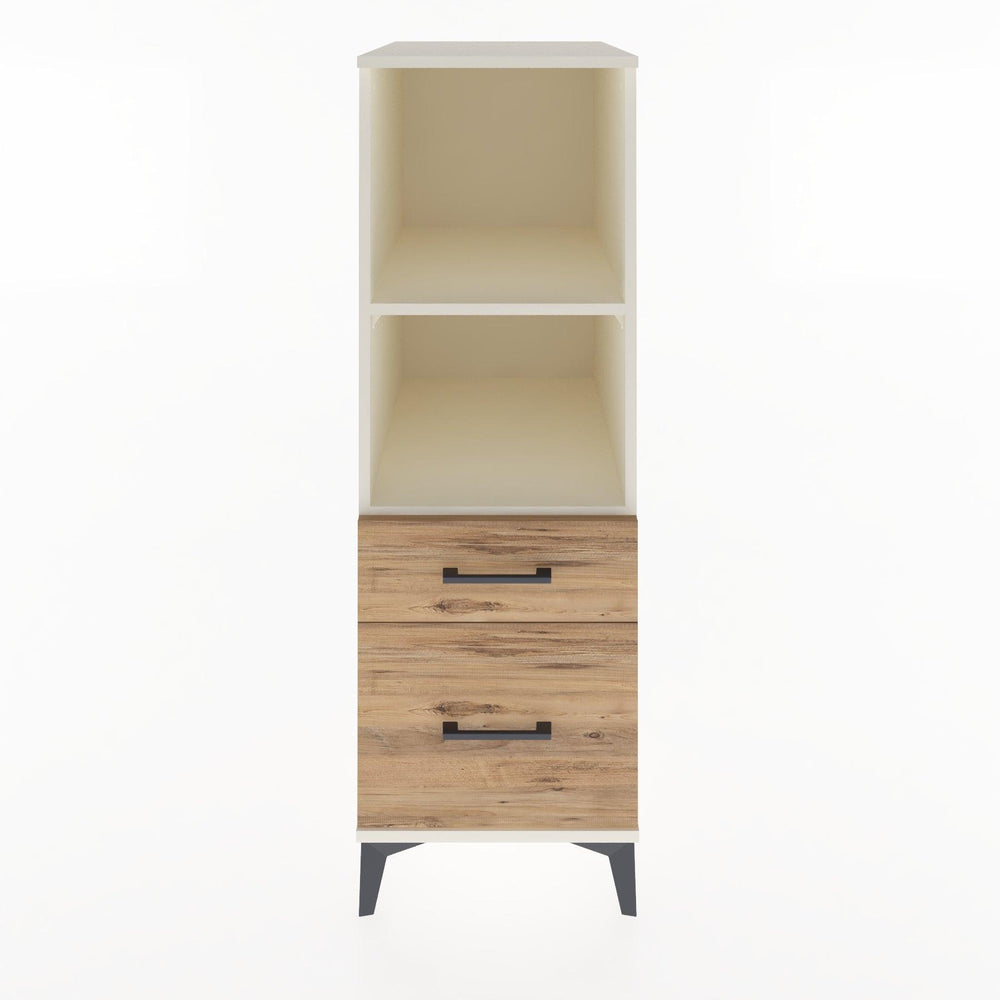 Woodntry Modular Cabinet Moonstone 44x30x122 cm with Drawers and Shelves CR71-1