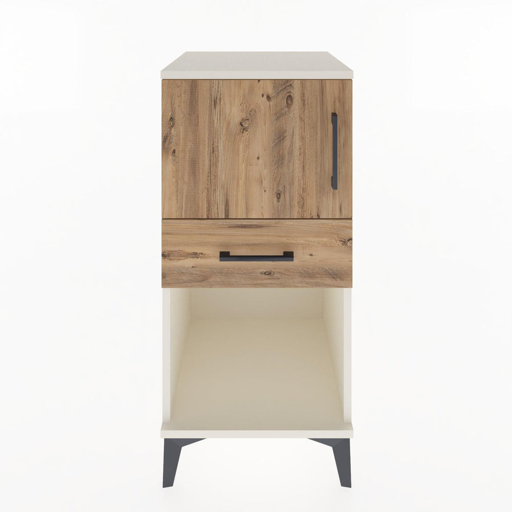 Woodntry Modular Nightstand Moonstone 44x44x84 cm Functional F43-1