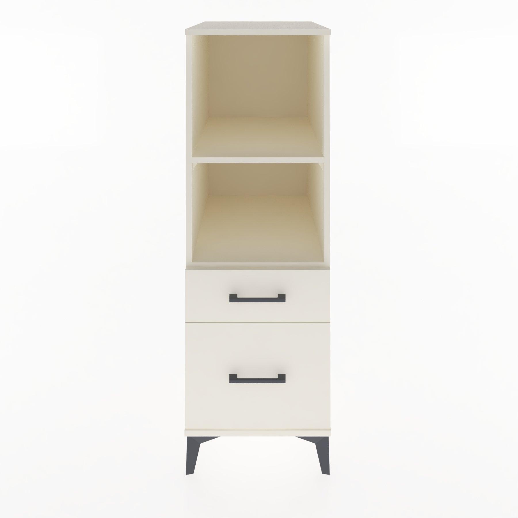 Woodntry Modular Cabinet Moonstone 44x30x122 cm with Drawers and Shelves CR71-1
