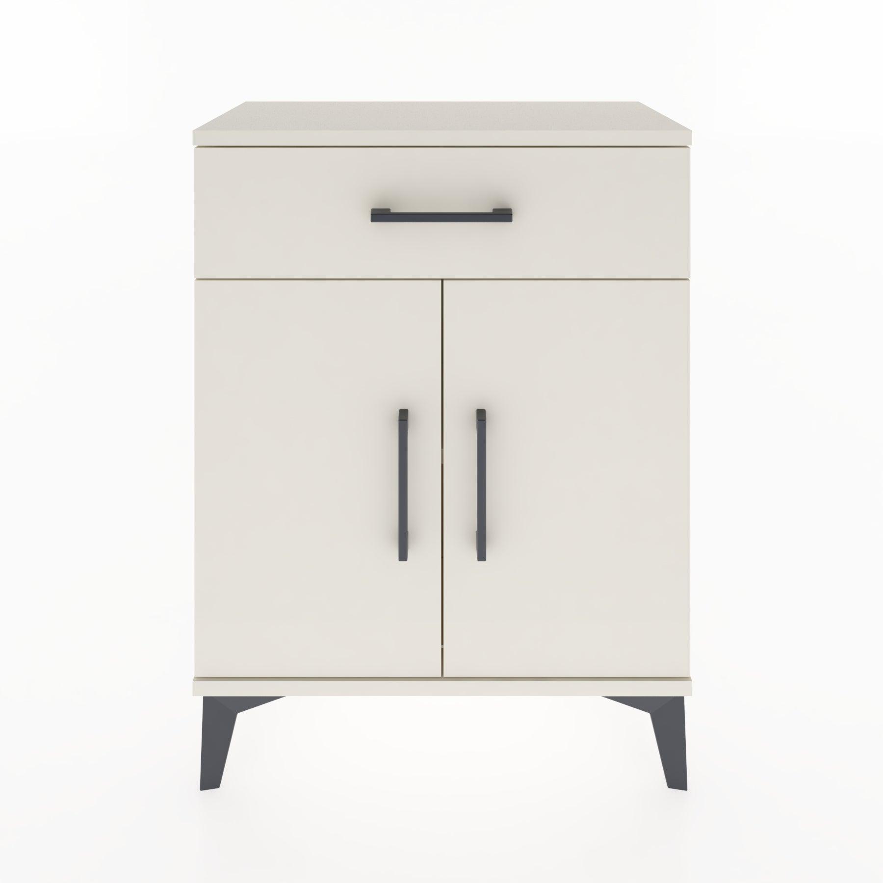 Woodntry Modular Nightstand Moonstone 60x30x68 cm with Cover and Drawer KC21-1