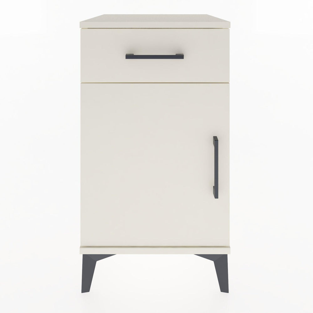 Woodntry Modular Nightstand Moonstone 44x44x68 cm with Cover and Drawer KC21-1
