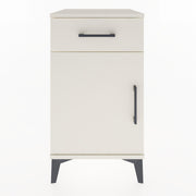 Woodntry Modular Nightstand Moonstone 44x44x68 cm with Cover and Drawer KC21-1