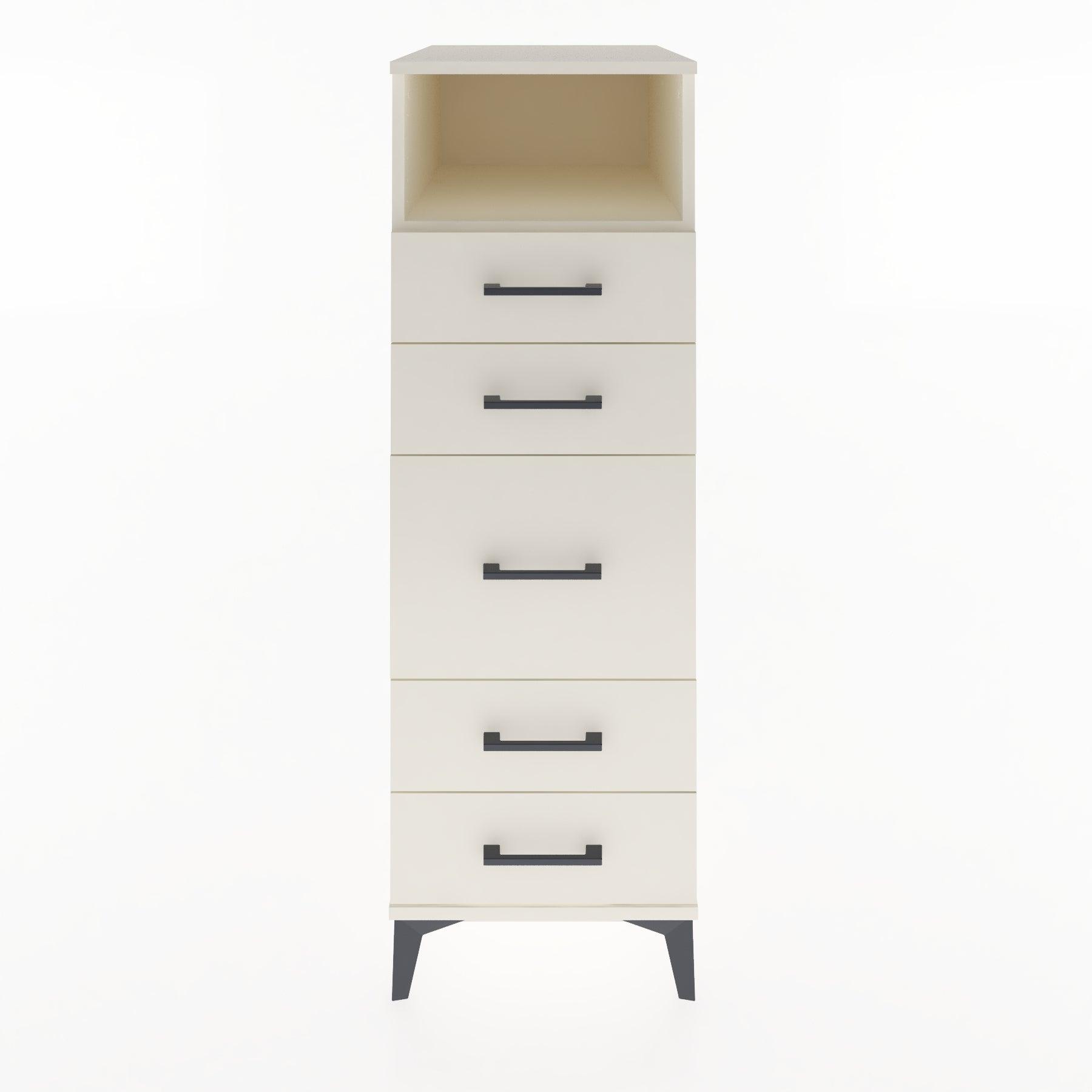 Woodntry Modular Cabinet Moonstone 44x30x122 cm with Drawers and Shelves CR21-1