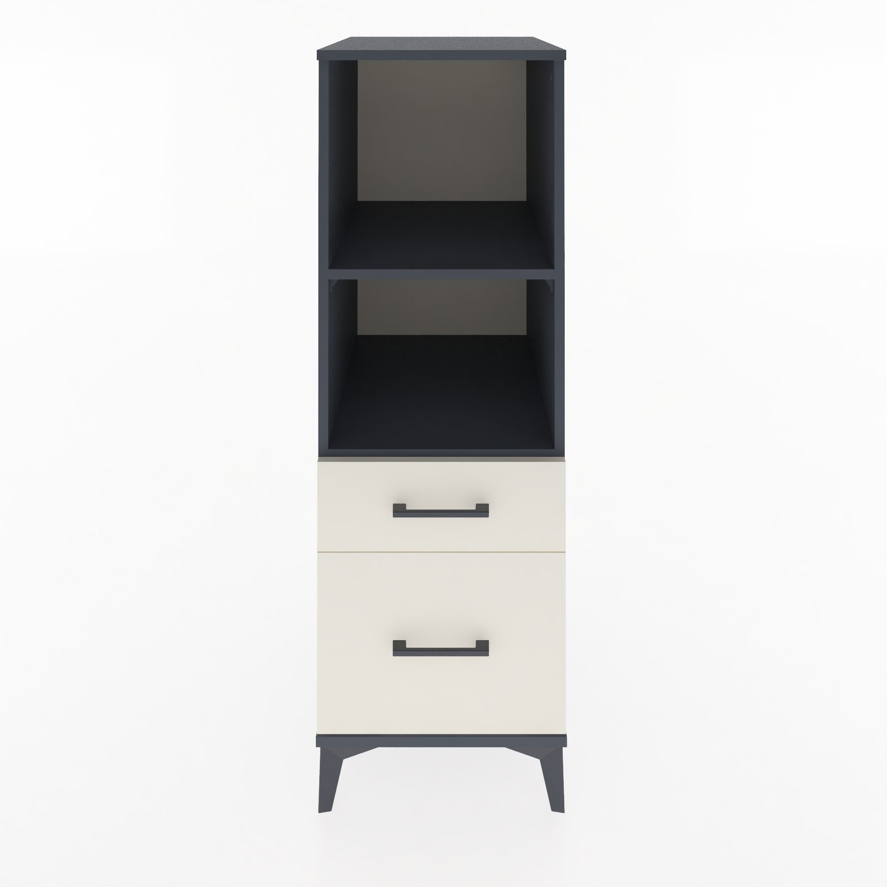 Woodntry Modular Cabinet Anthracite 44x59x122 cm with Drawers and Shelves CR71-2